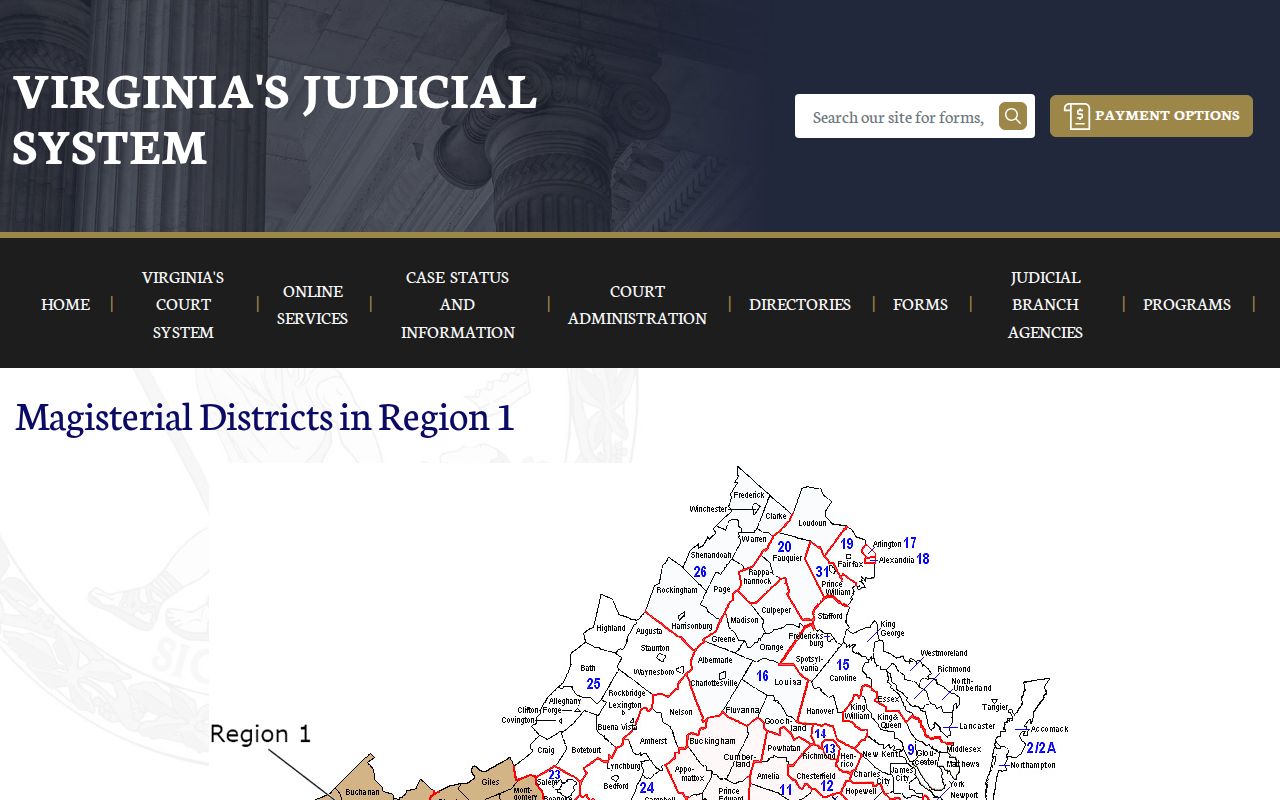 Carroll County arrest warrant process: Virginia magistrate district information