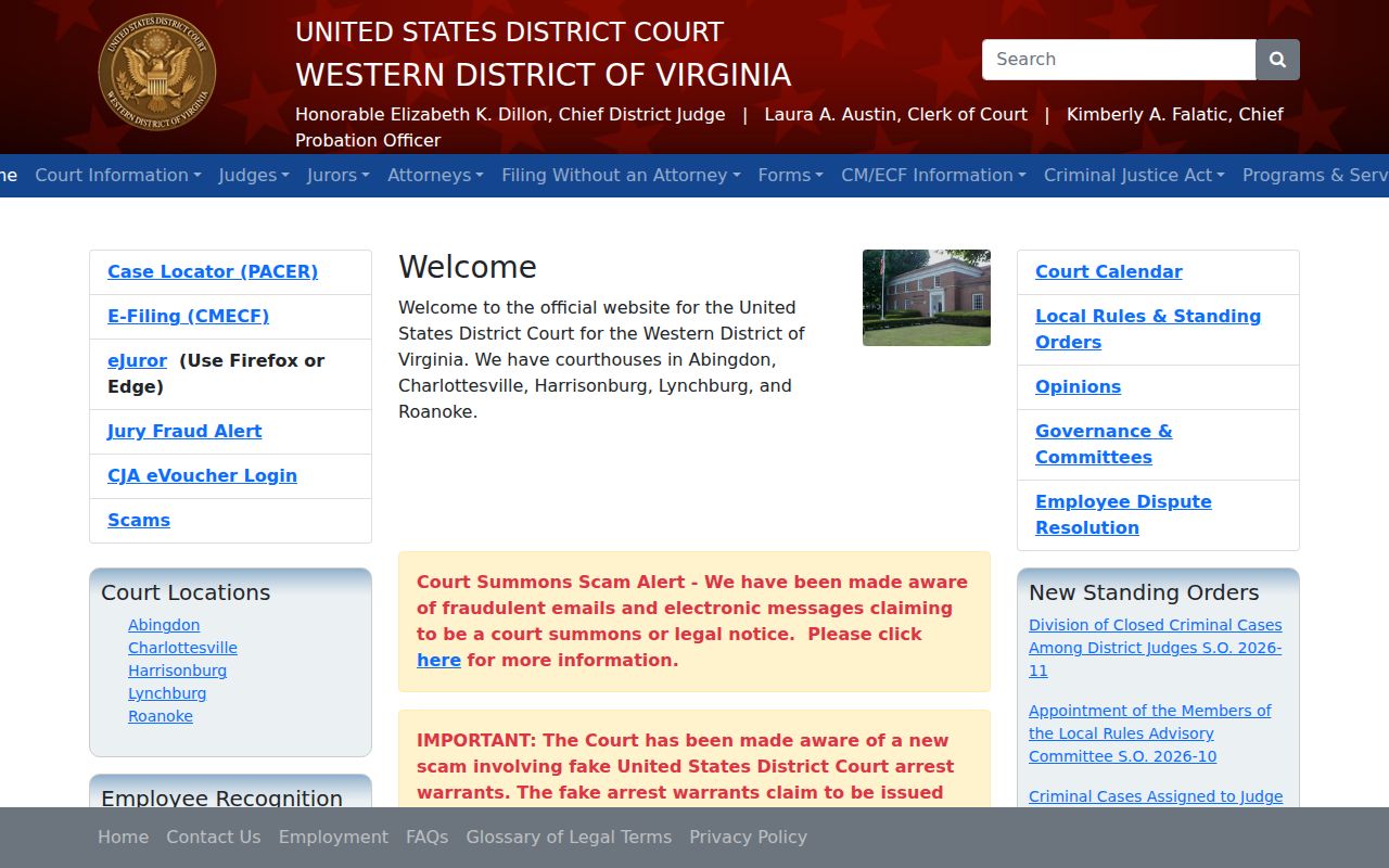 Carroll County warrant lookup: Western District of Virginia court information